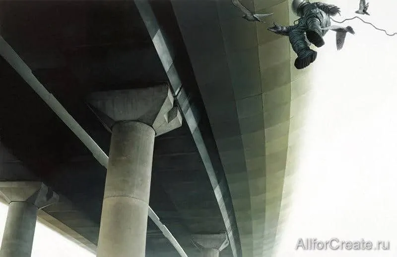космонтавт падает и голуби Jeremy Geddes