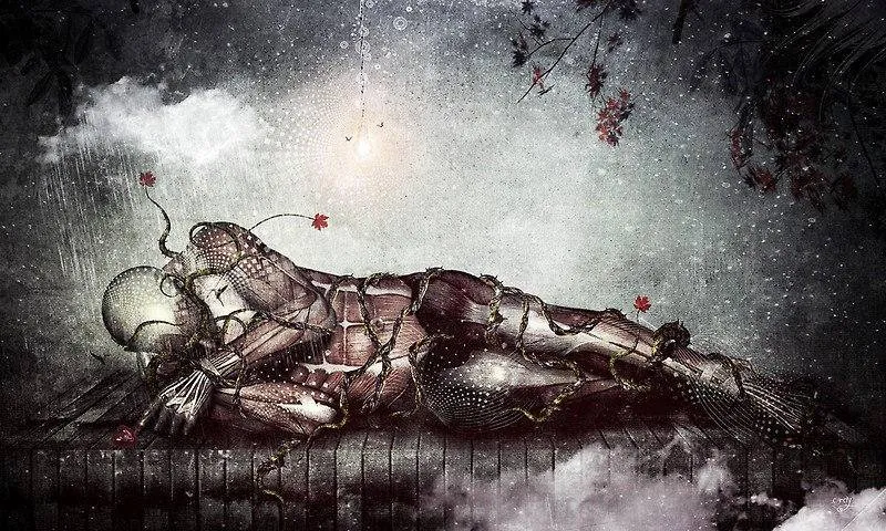 лежит человек Cameron Gray