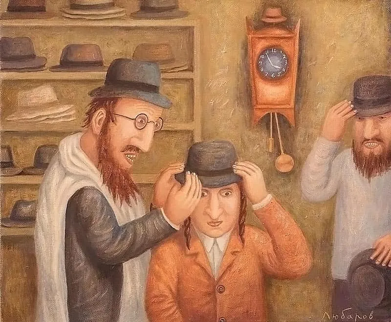 Первая шляпа. 2013 г. Холст, масло, 50 х 60 см
