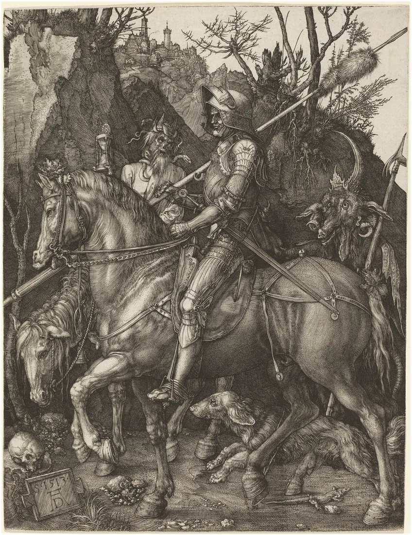 Albrecht Dürer · Der Reiter (Ritter, Tod und Teufel) Knight, Death, and the Devil