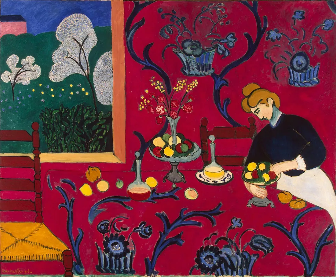 Henri Matisse · w:The Dessert: Harmony in Red (The Red Room)