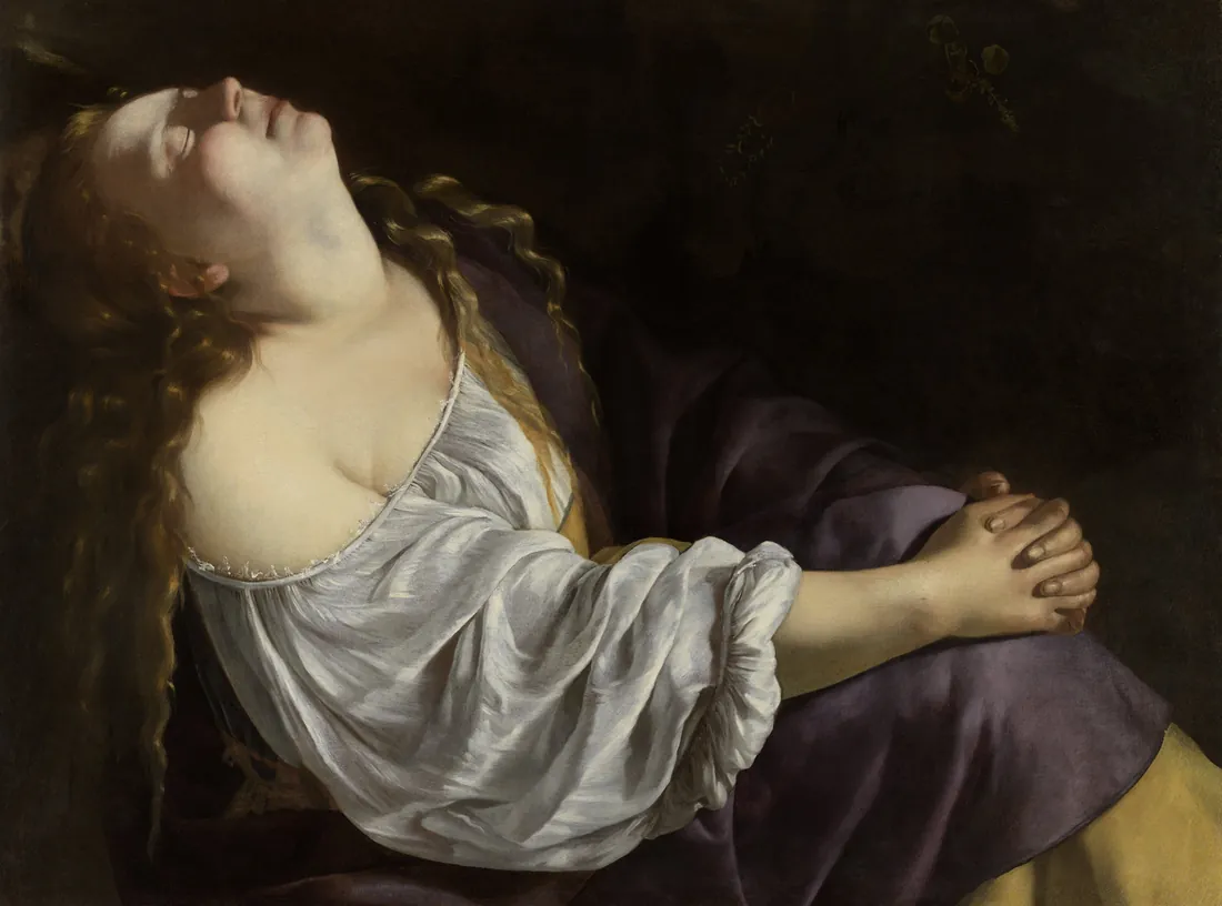 Artemisia Gentileschi · Maria Maddalena in estasi Mary Magdalene in Ecstasy