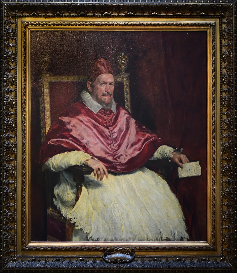 Orlando Paride · Portrait of Innocentius X by Diego Velázquez in Galleria Doria Pamphilj (