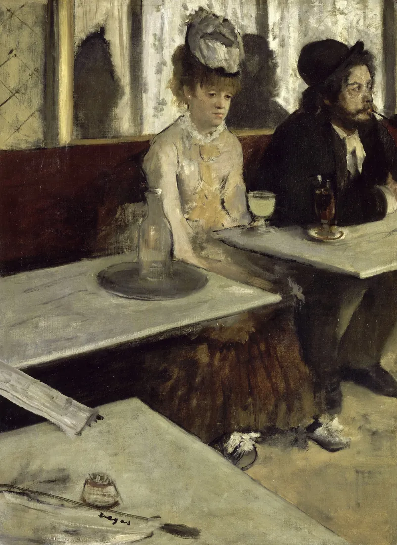 Edgar Degas · In a café or L’Absinthe.