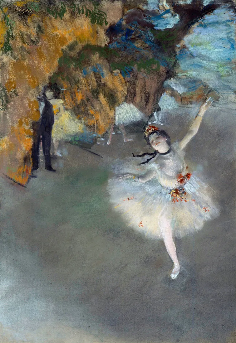 Edgar Degas · Ballet / The Star / Dancer on the Stage, 1876–1877. Dancer: Rosita Mauri.