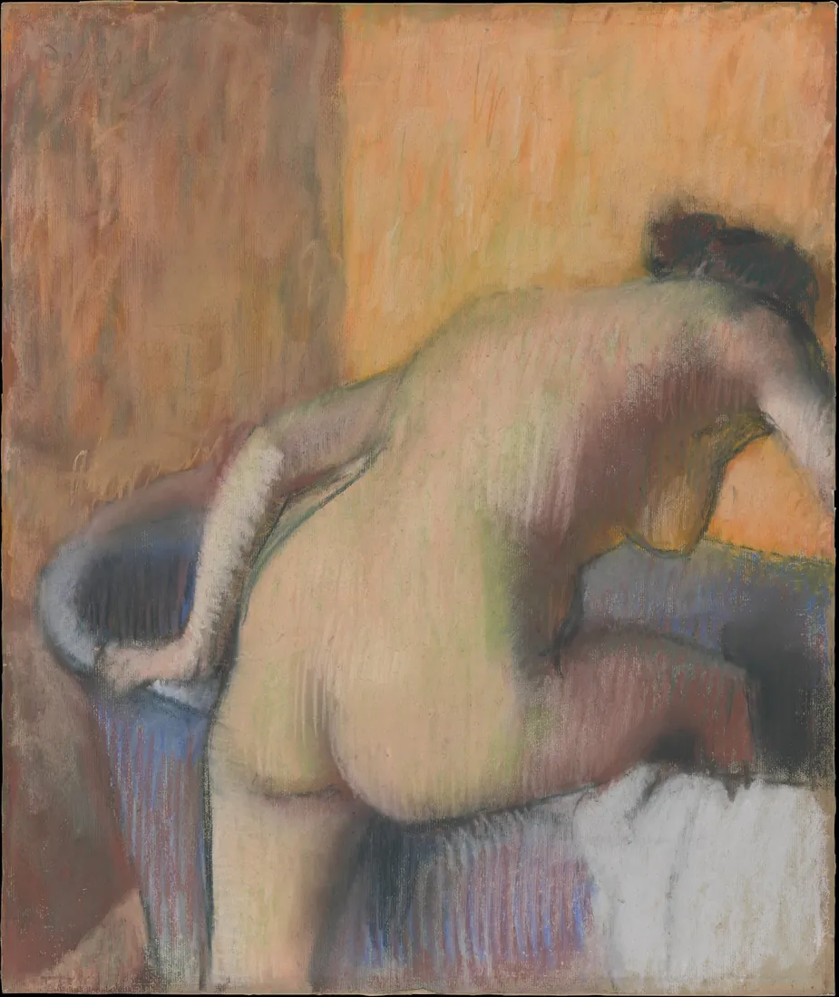 Edgar Degas · Bather Stepping into a Tub