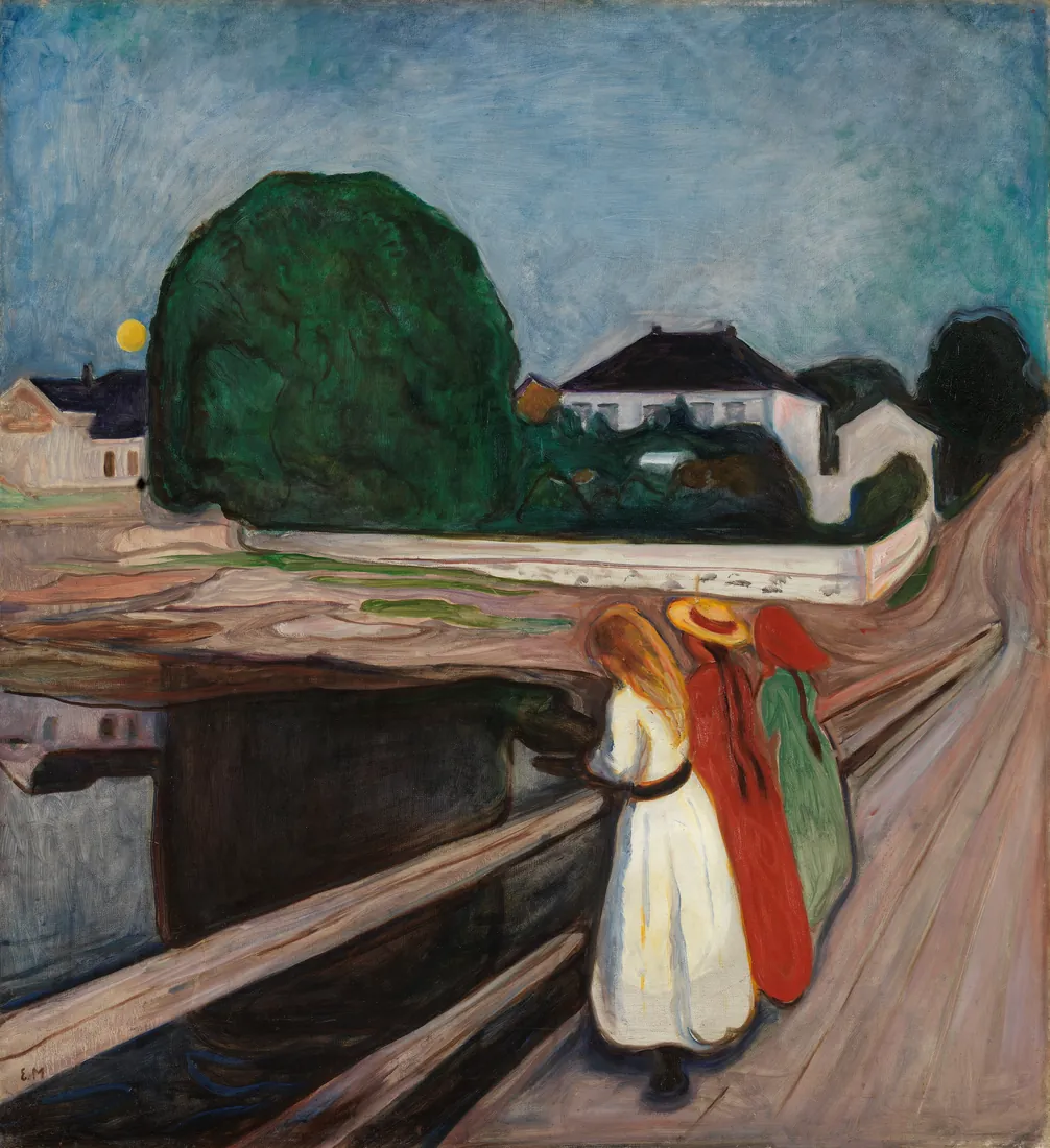Edvard Munch · The Girls on the Bridge