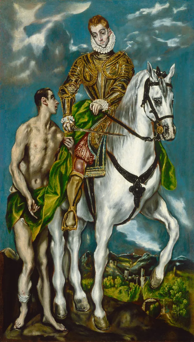 After El Greco · Saint Martin and the Beggar