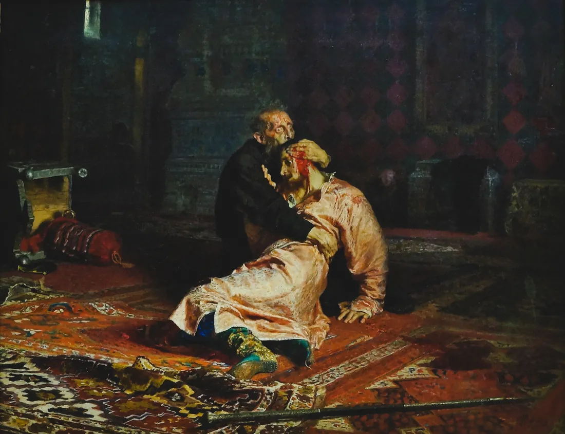 Pierre André Leclercq · Moscou, galerie Tretiakov Ivan le Terrible et son fils, par Ilya R