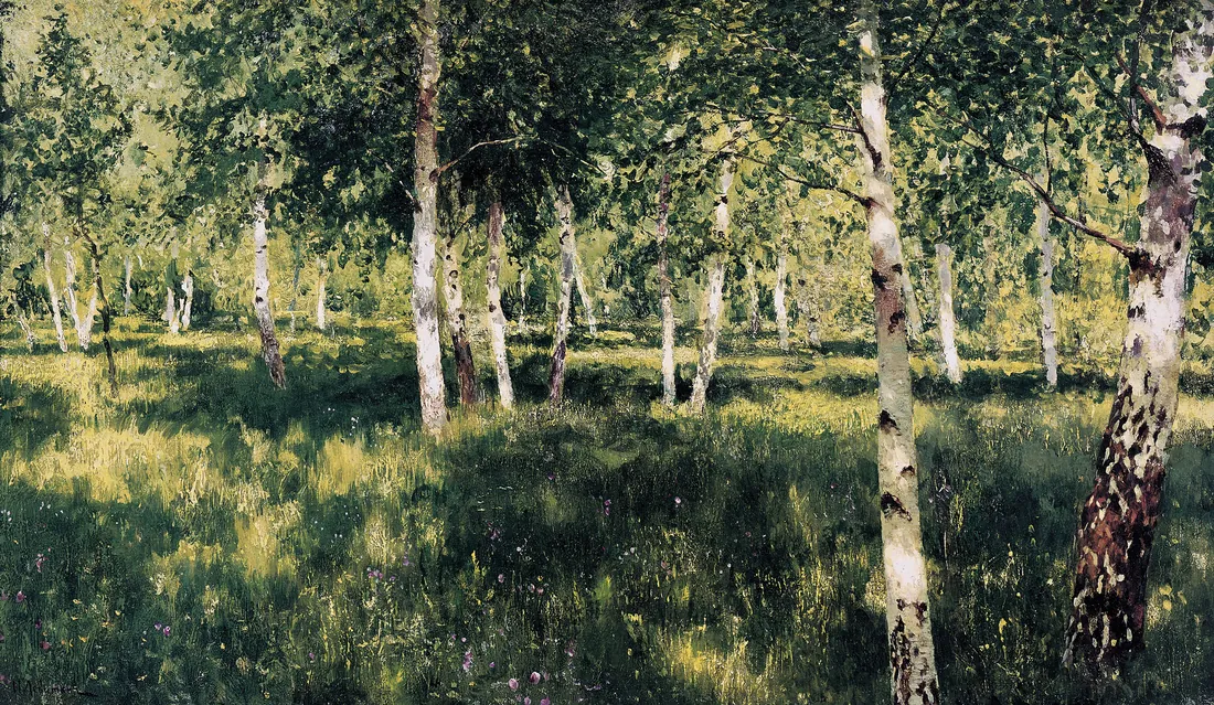 Isaac Levitan · Берёзовая роща »Birch grove