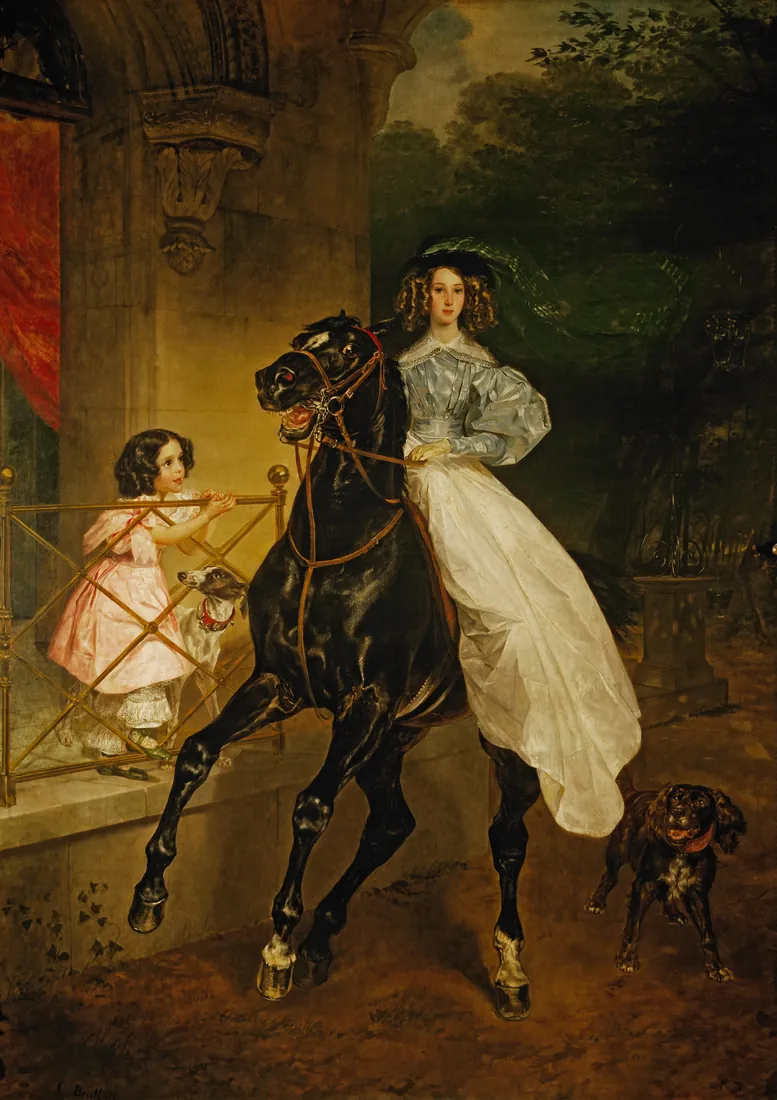 Karl Bryullov · Всадница»A Rider