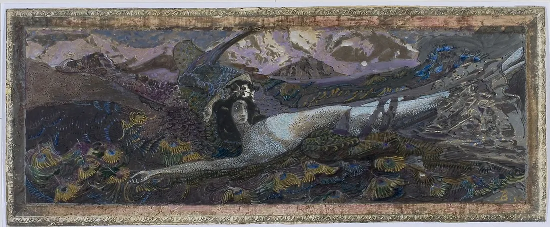 Mikhail Vrubel · Mikhail-Vrubel-Fallen-Demon-1901-study3
