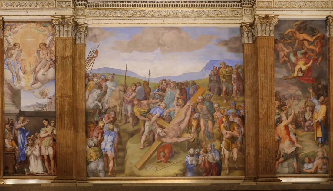 Sailko · Michelangelo, crocifissione di san pietro, 1546-50, 01