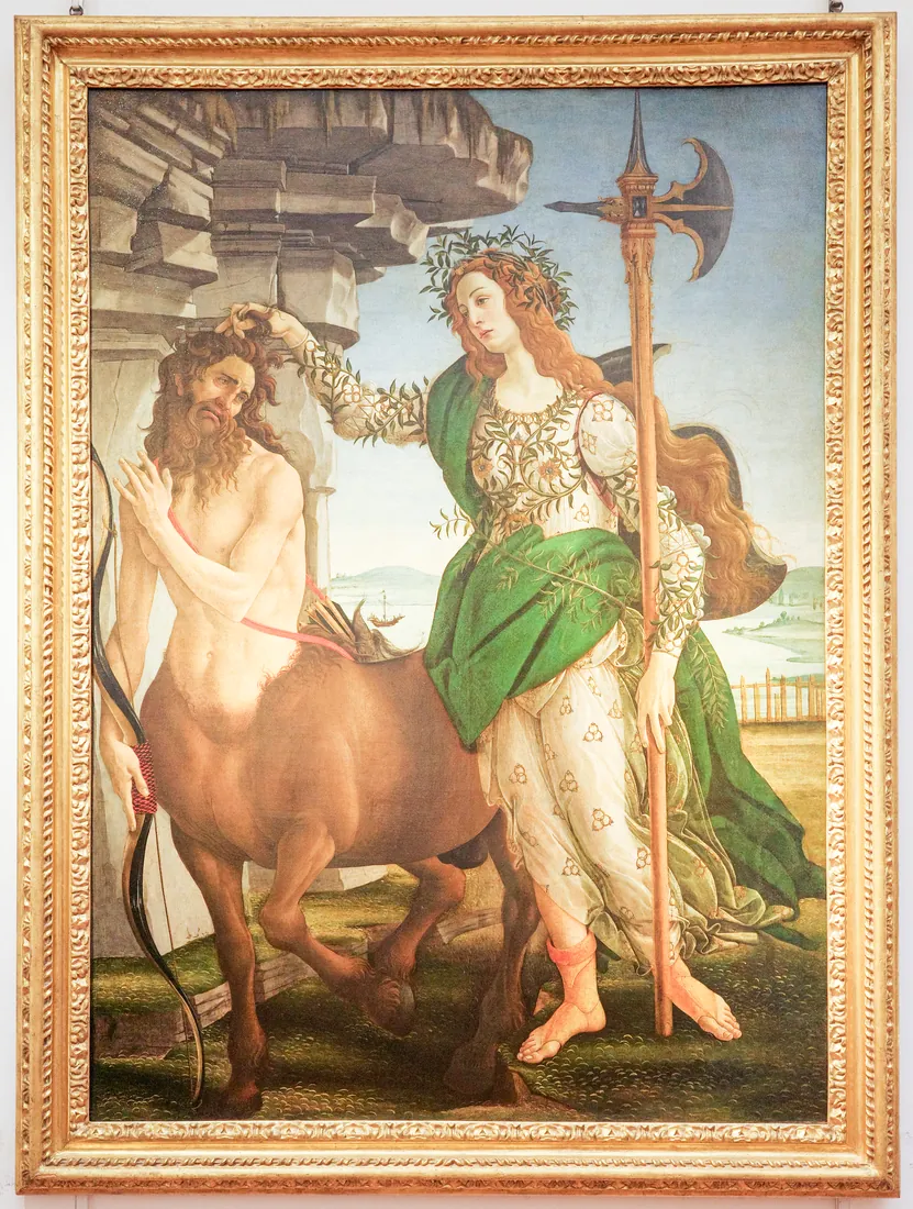 Sandro Botticelli · Pallade e il centauro Pallas and the Centaur