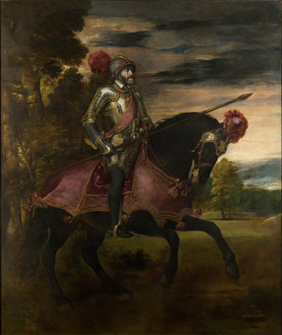 Titian · Carlos V en la batalla de Mühlberg Equestrian Portrait of Charles V