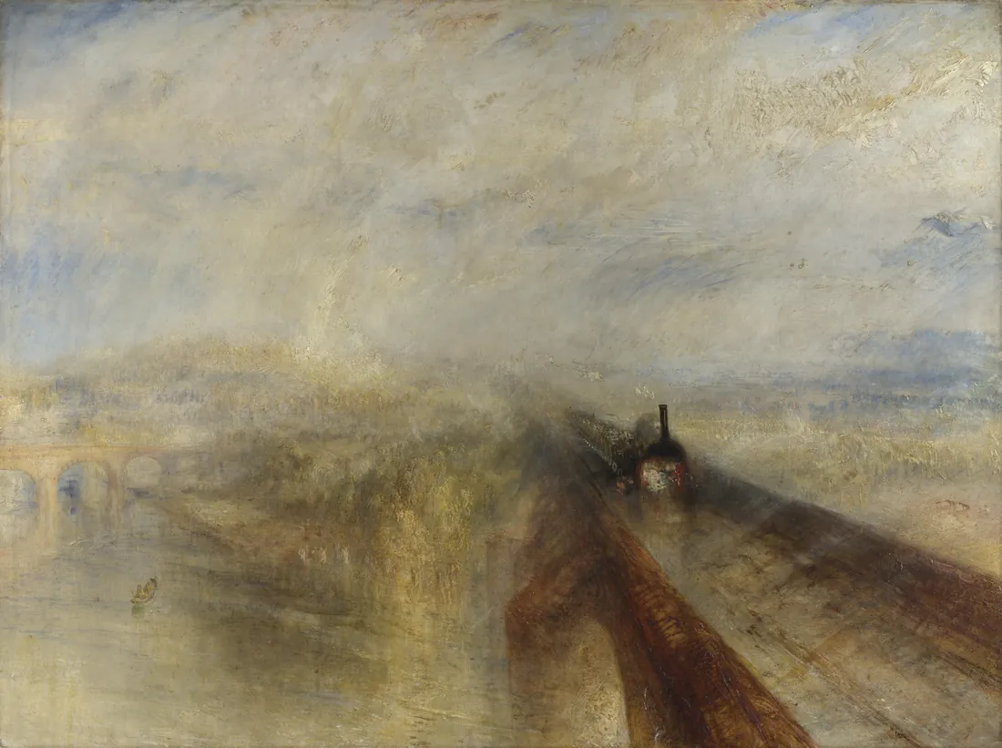 J. M. W. Turner · Rain, Steam and Speed - The Great Western Railway; the painting depicts