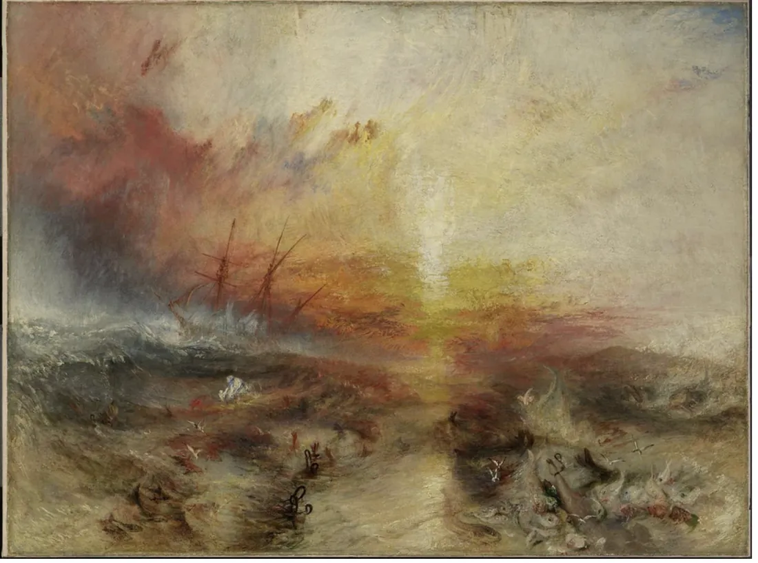 J M W Turner · J.M.W. Turner Slave Ship ( Slavers Throwing Overboard the Dead and Dying, T