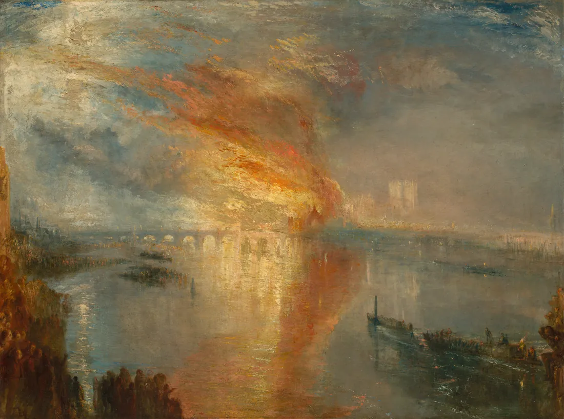 J. M. W. Turner · The Burning of the Houses of Parliament, 16 October 1834