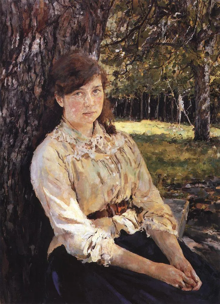 Valentin Serov · Девушка, освещённая солнцем »Girl in the Sunlight