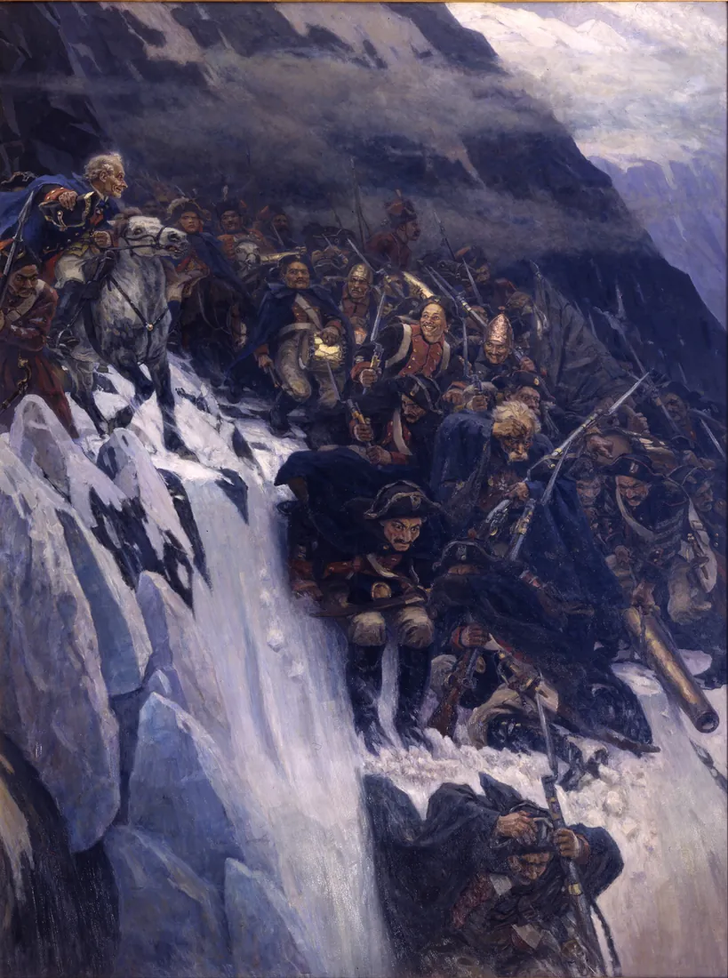 Vasily Surikov · Переход Суворова через Альпы в 1799 году