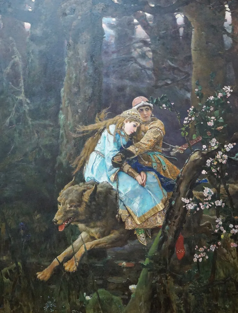 Pierre André Leclercq · Moscou, galerie Tretiakov Ivan-Tsarevitch at the Grey Wolf (Vasnet