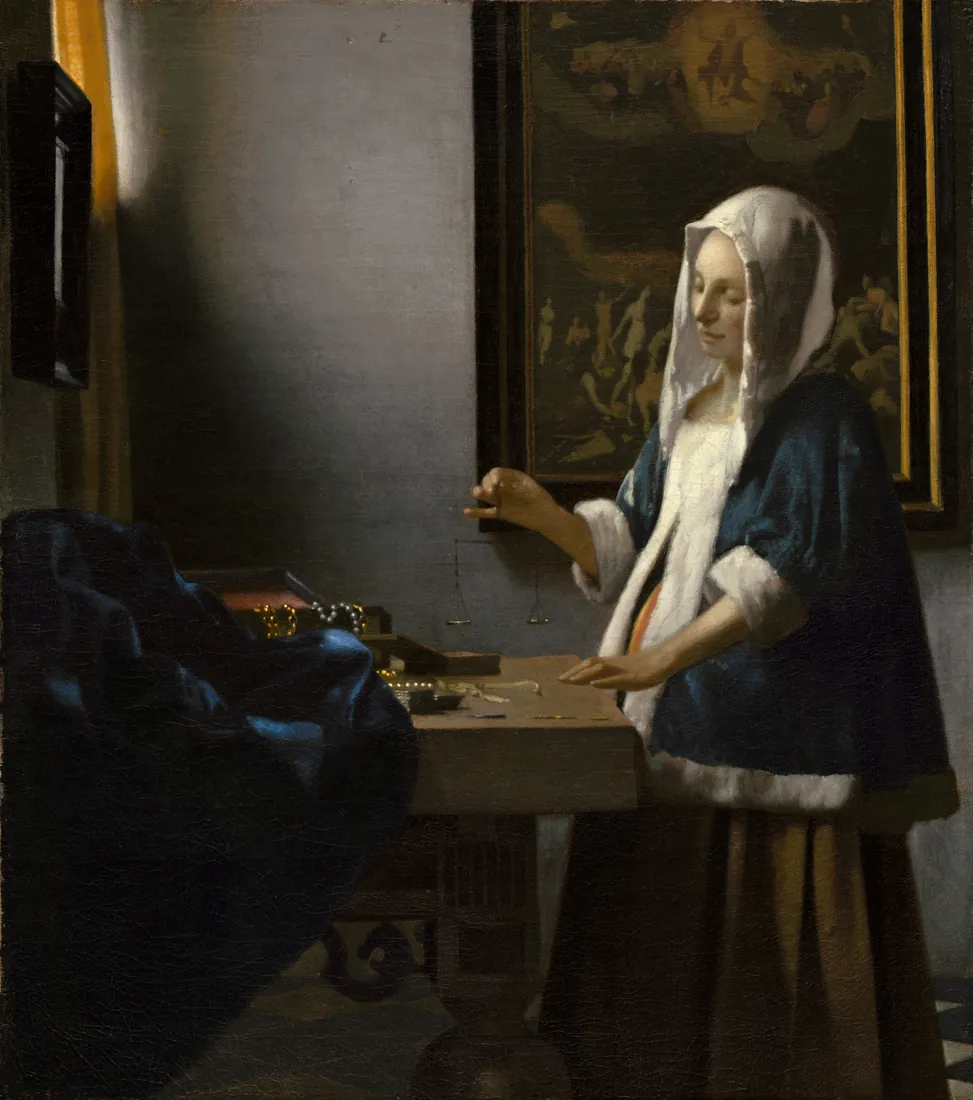 Johannes Vermeer · Woman Holding a Balance