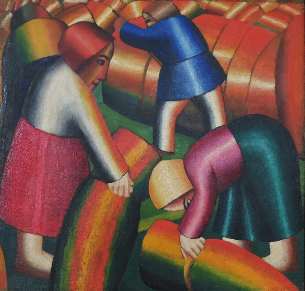 Kazimir Malevich · Oogstende vrouwen/Het binnenhalen van de rogge II Taking in the Rye" II