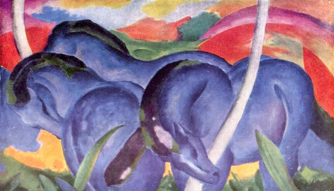 Franz Marc · Die großen blauen Pferde