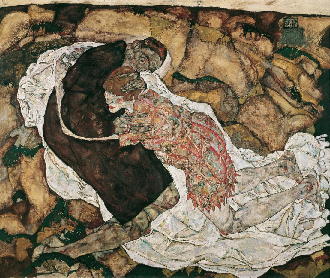 Egon Schiele · Der Tod und das MädchenDeath and the Maiden