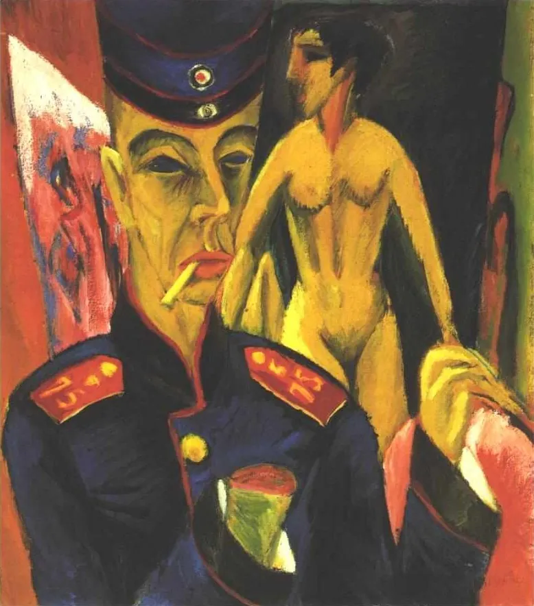 Ernst Ludwig Kirchner · Self-portrait as a Soldier