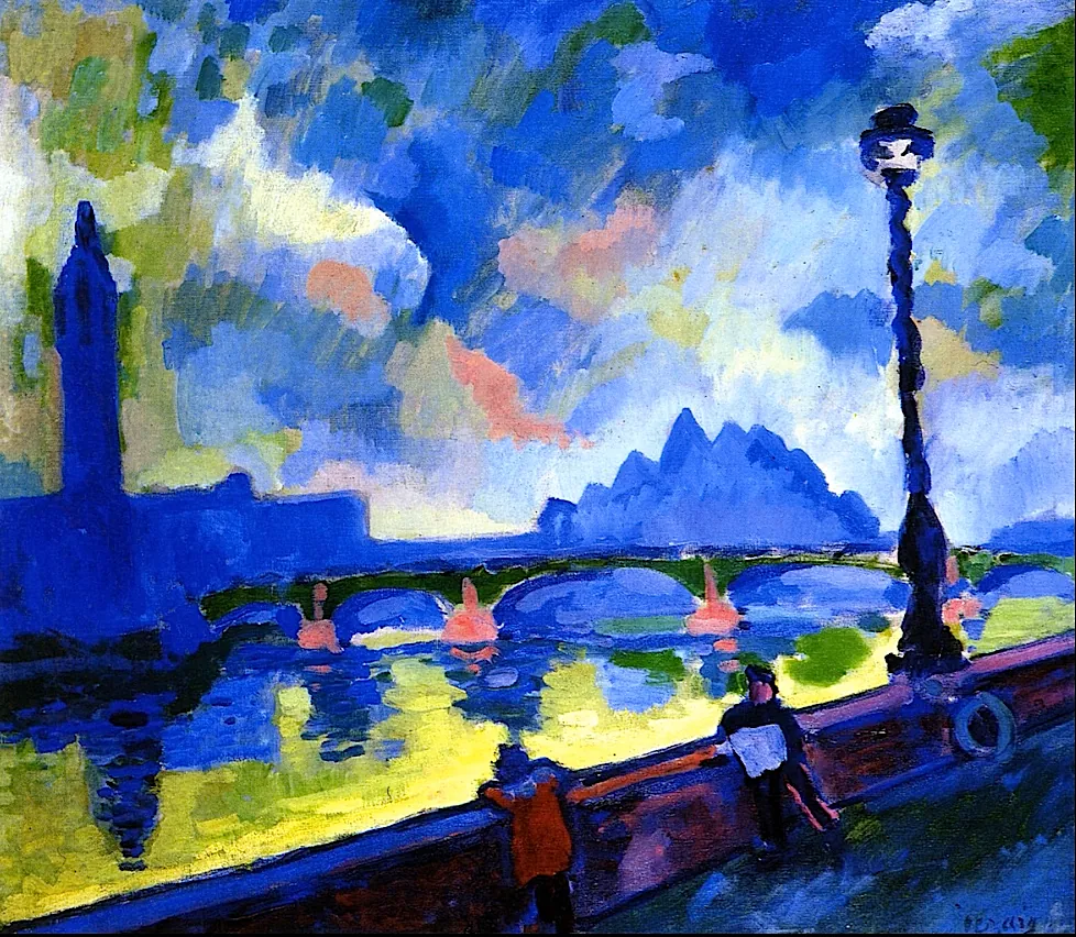 André Derain · London, the River Thames at Westminster Bridge (Londres, la Tamise au pont