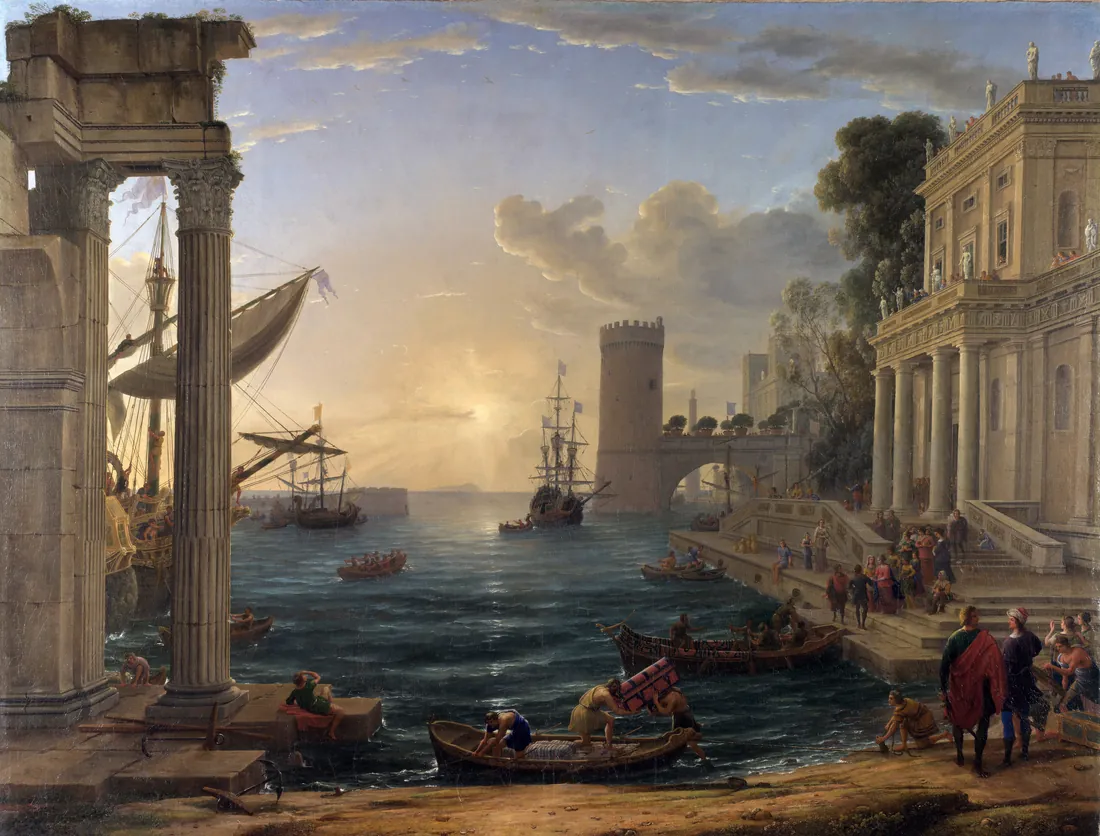 Claude Lorrain · Seaport with the Embarkation of the Queen of Sheba