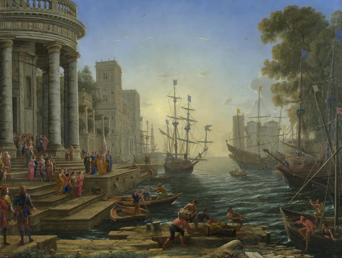Claude Lorrain · Seaport with the Embarkation of Saint Ursula
