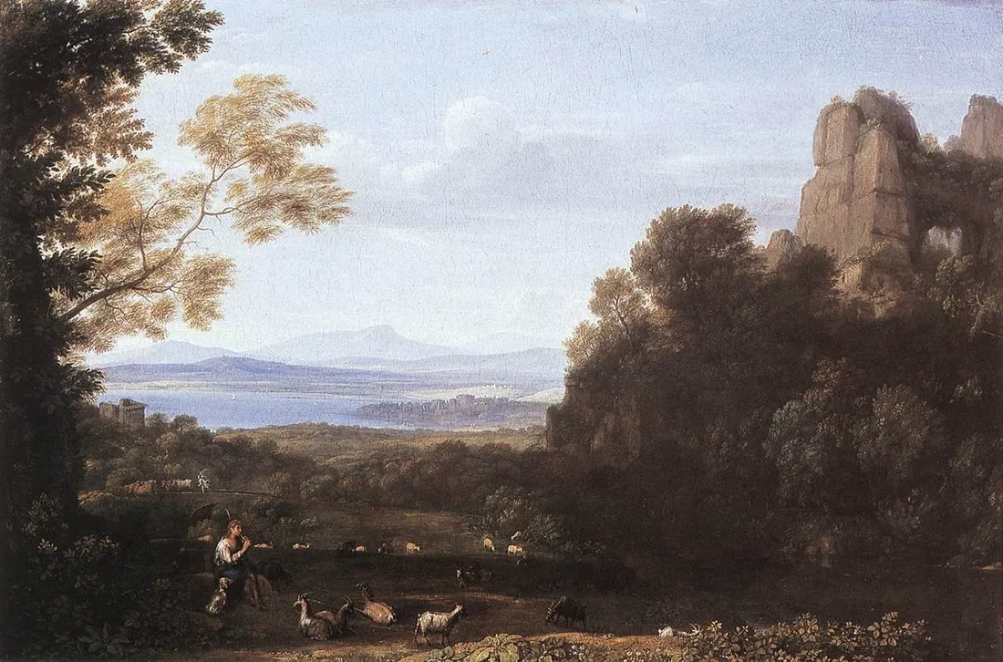 Claude Lorrain · Landscape with Apollo and Mercury