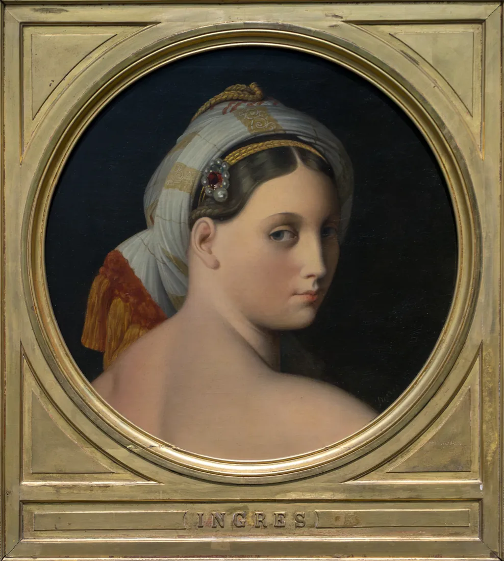 Tête de la grande odalisque couchée par Jean-Auguste-Dominique Ingres