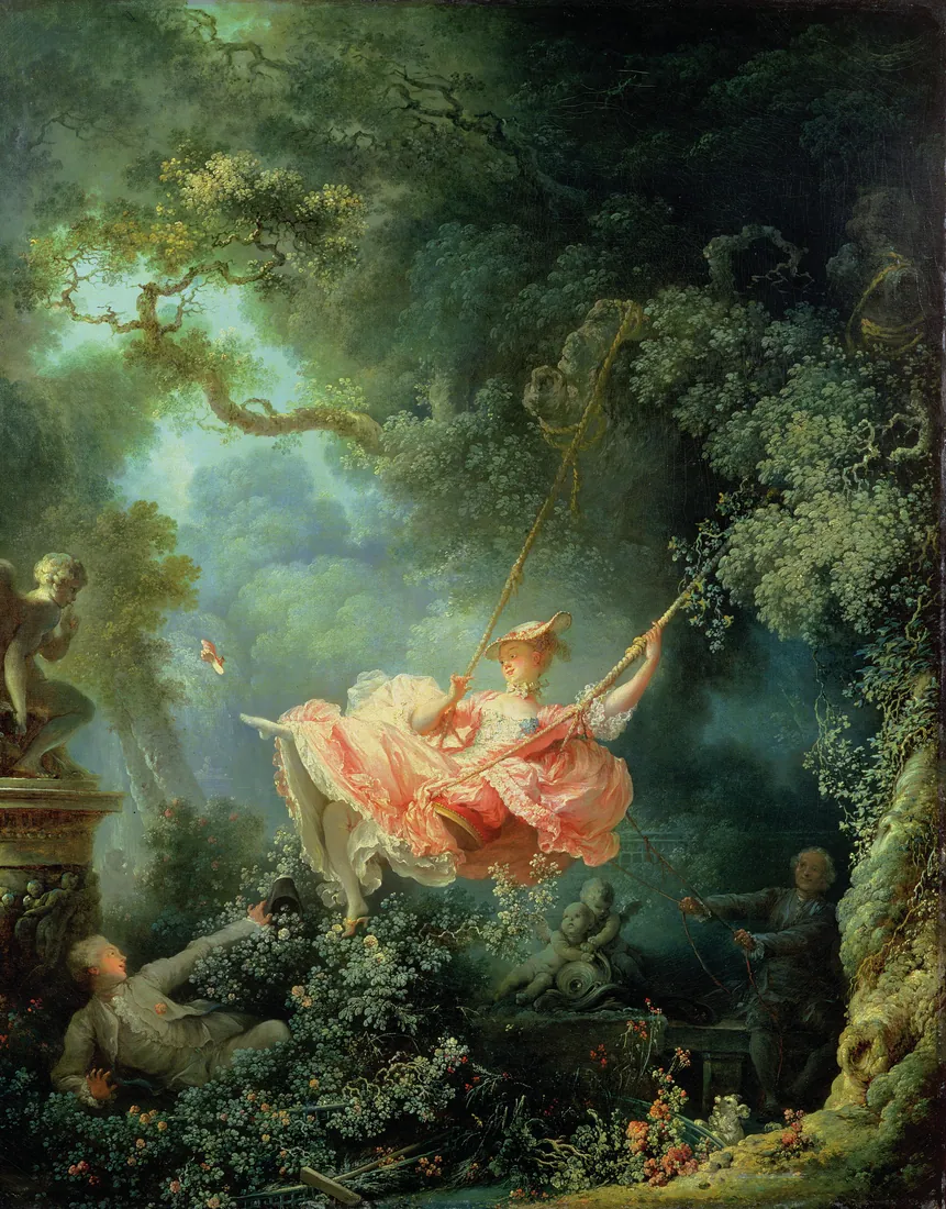 Jean-Honoré Fragonard · Les hasards heureux de l'escarpolette The Swing