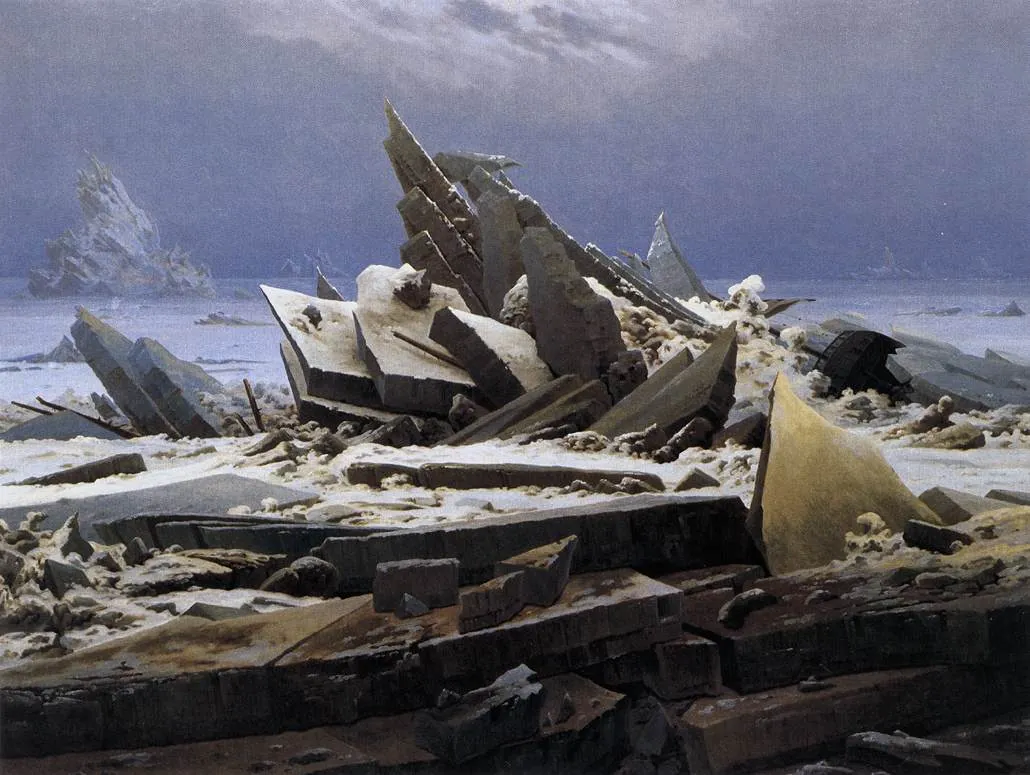 Caspar David Friedrich · The Sea of Ice aka ', also known as The Wreck of Hope in referenc