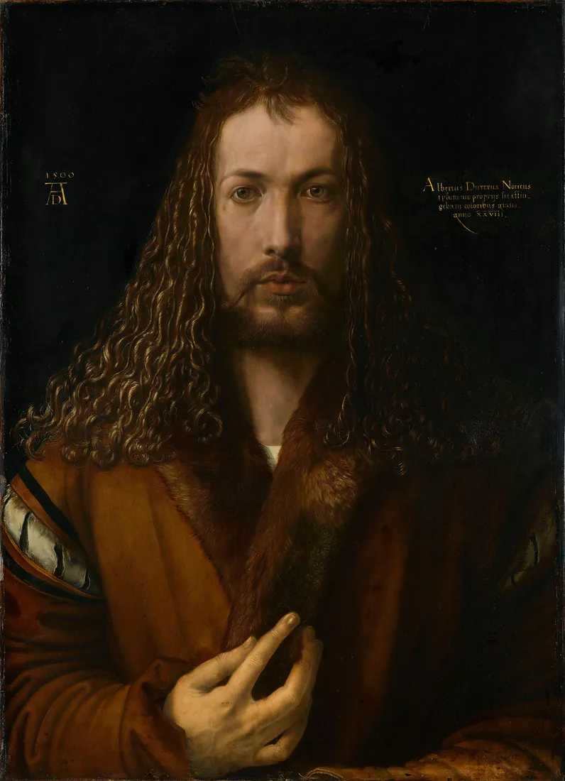 Albrecht Dürer · Selbstbildnis im Pelzrock Self-Portrait with Fur-Trimmed Robe